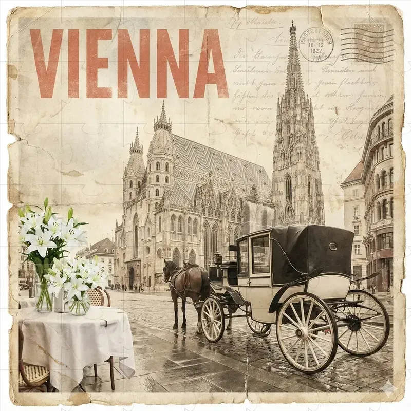 Vintage Travel Collage Art