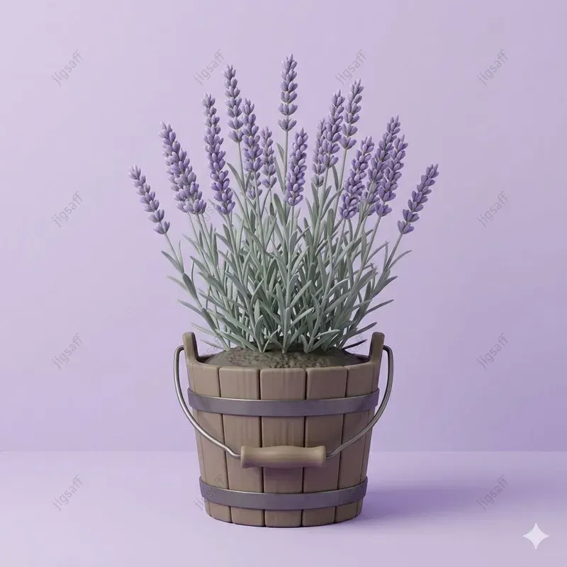 Minimalist 3D Clay Potted Plants