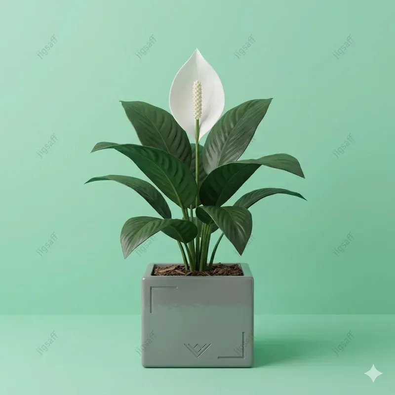 Minimalist 3D Clay Potted Plants