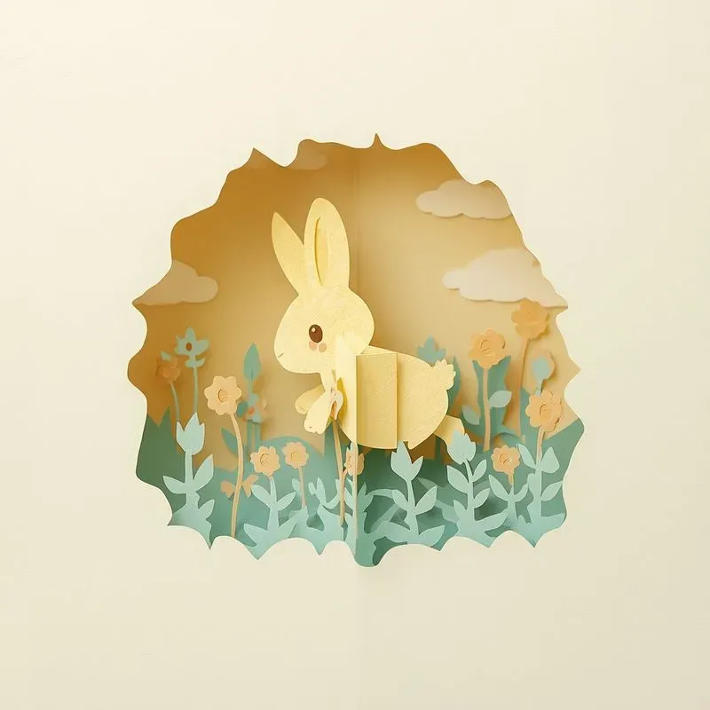 3D Popout Papercut Art