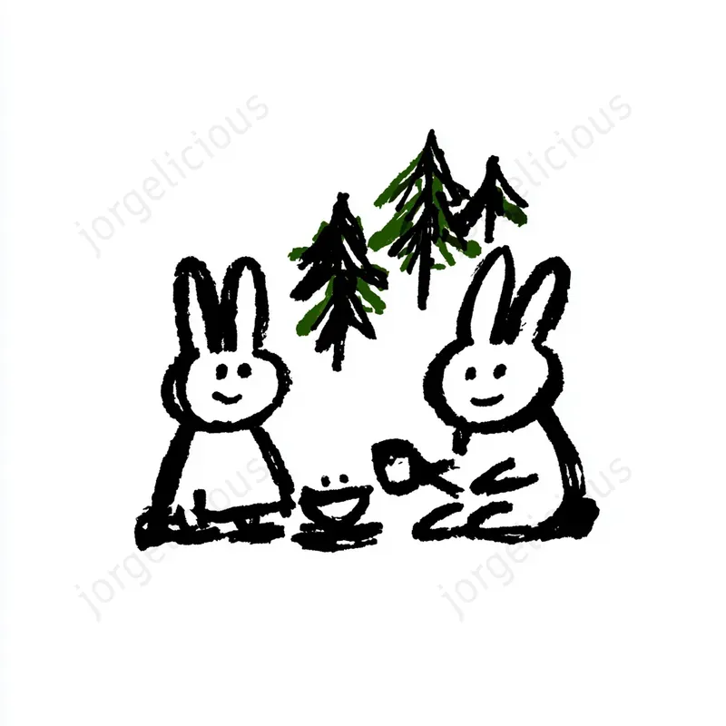 Cute Hand Drawn Doodle Art