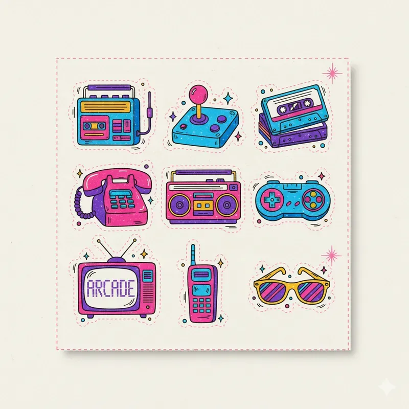 Dopamine Decor Sticker Sheets