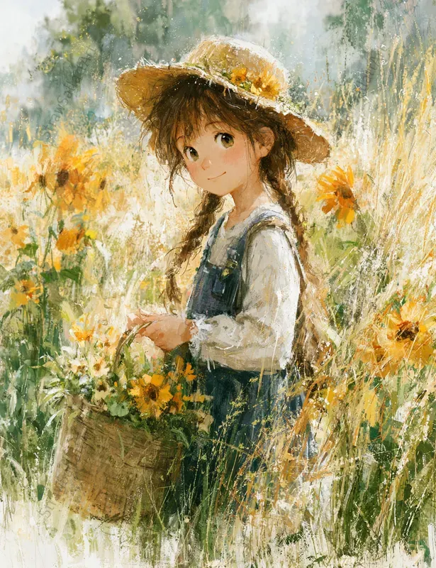Lofi Anime Child Fantasy Illustrations