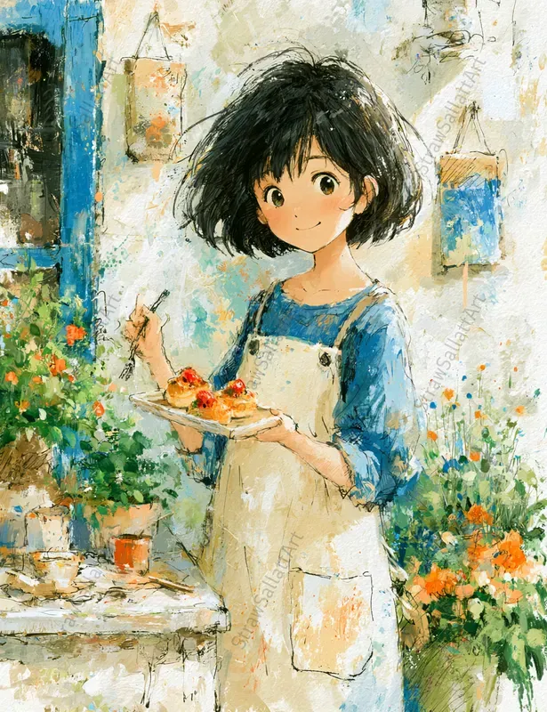 Lofi Anime Child Fantasy Illustrations