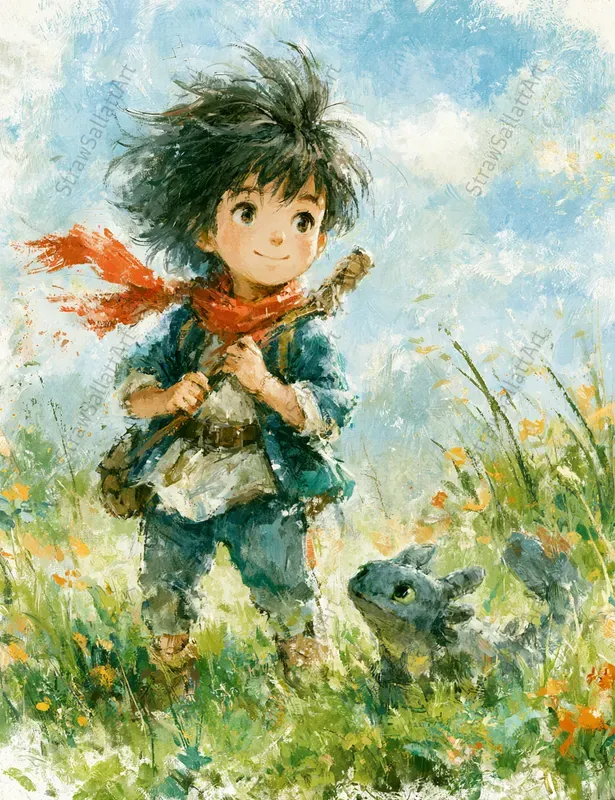 Lofi Anime Child Fantasy Illustrations