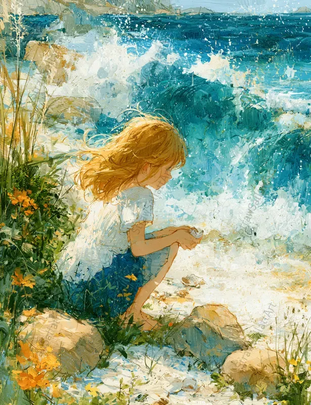 Lofi Anime Child Fantasy Illustrations