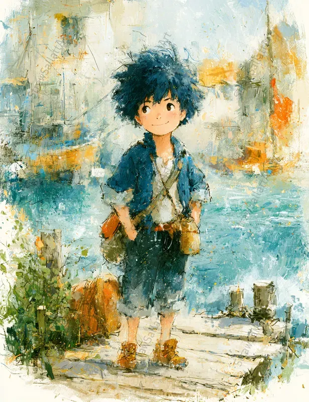 Lofi Anime Child Fantasy Illustrations