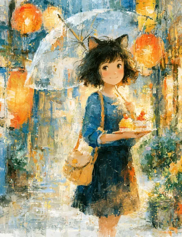 Lofi Anime Child Fantasy Illustrations
