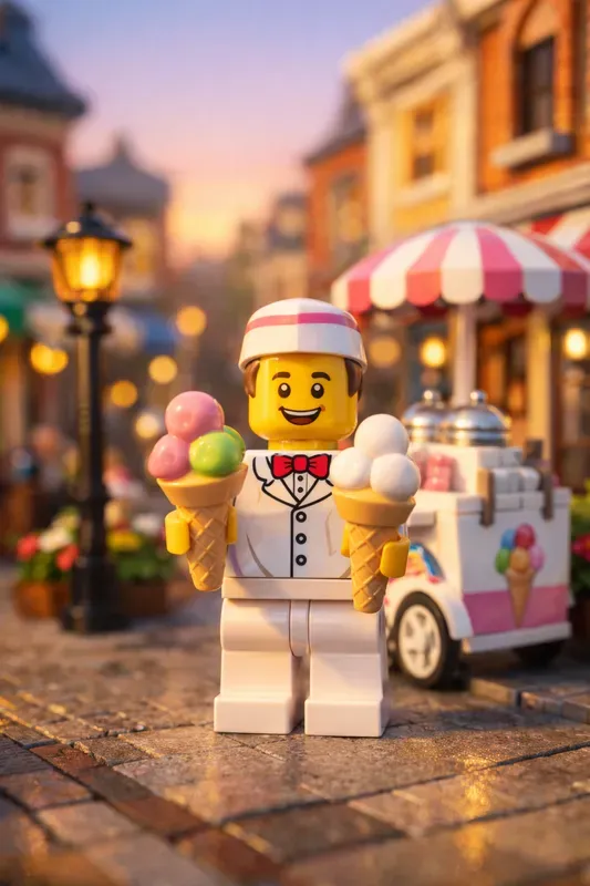 Cinematic Lego Street Shop Scenes