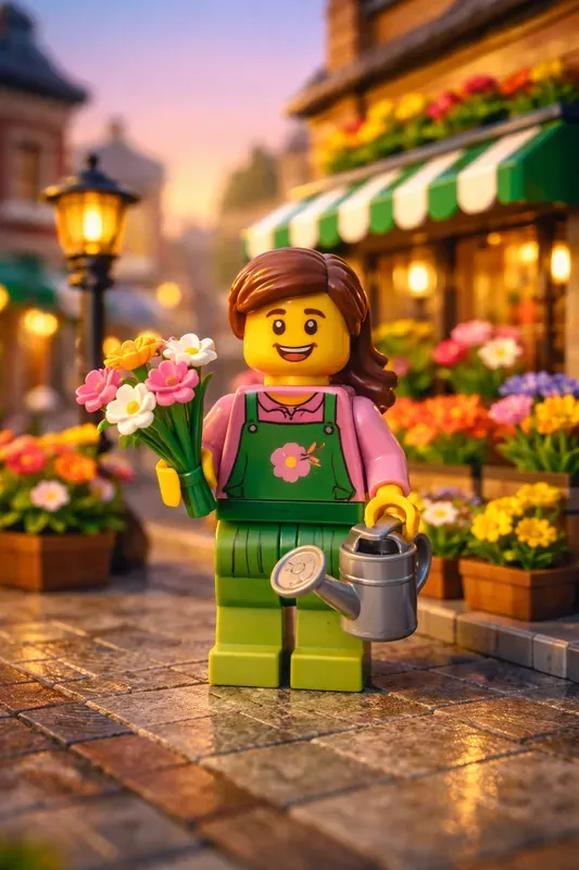 Cinematic Lego Street Shop Scenes