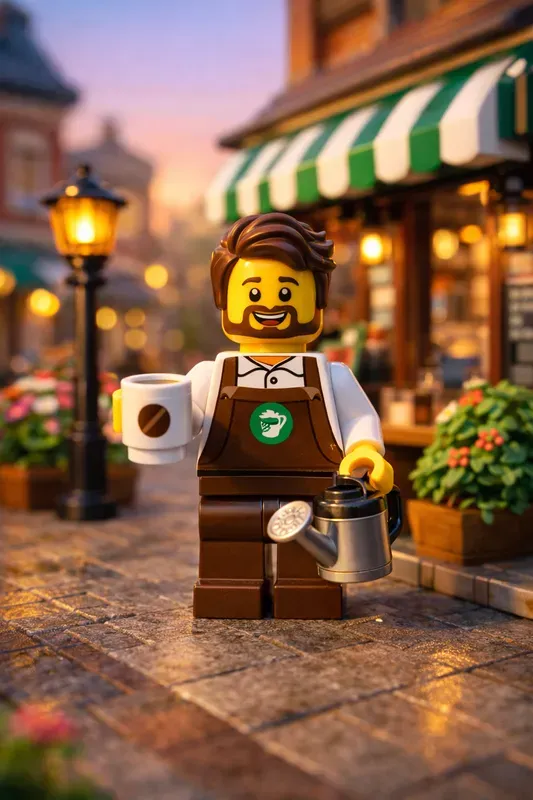 Cinematic Lego Street Shop Scenes