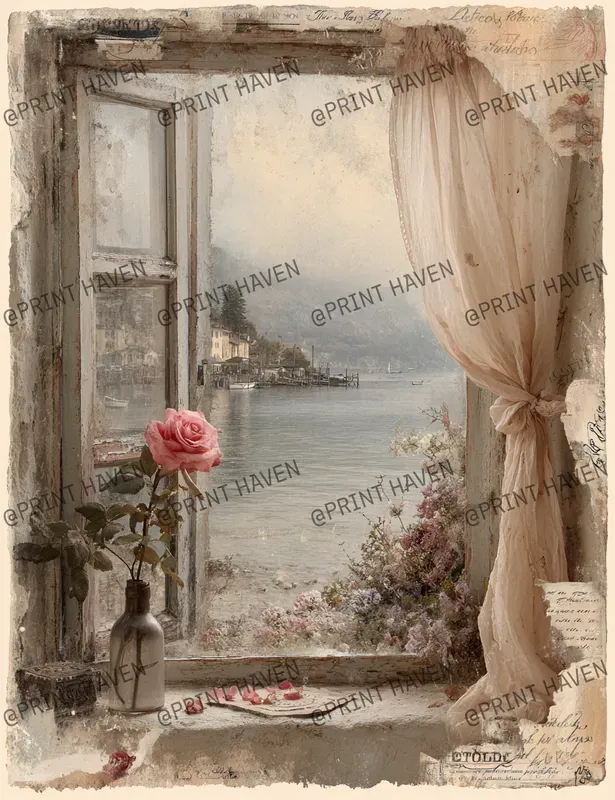 Victorian Vintage Rose Collage Papers