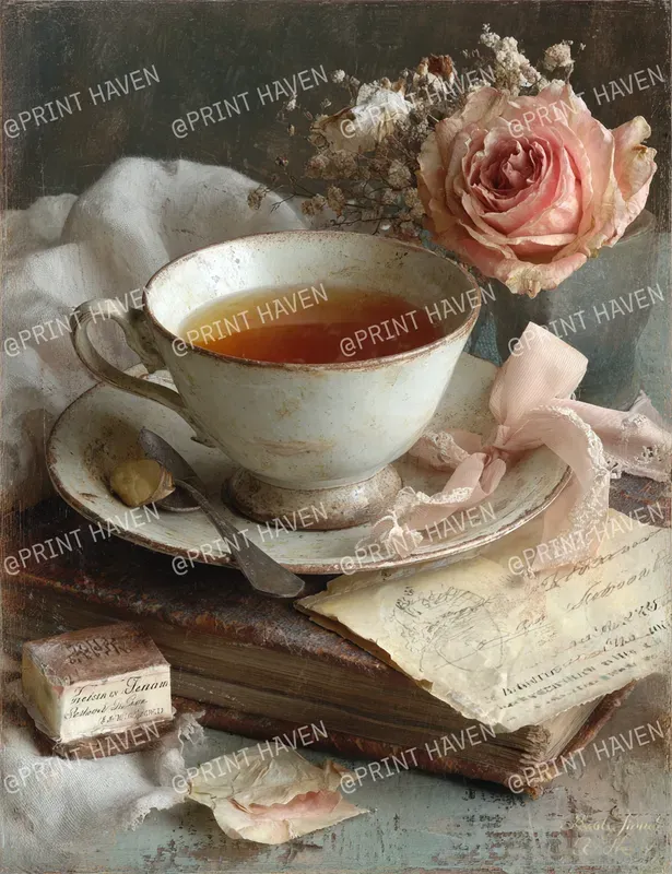 Victorian Vintage Rose Collage Papers