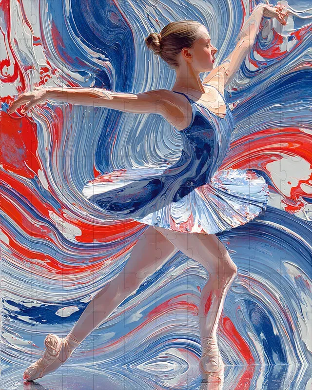 Oil Impasto Swirl Hyperreal Dream
