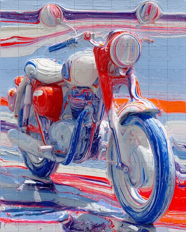 Oil Impasto Swirl Hyperreal Dream