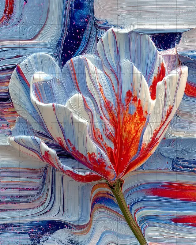 Oil Impasto Swirl Hyperreal Dream