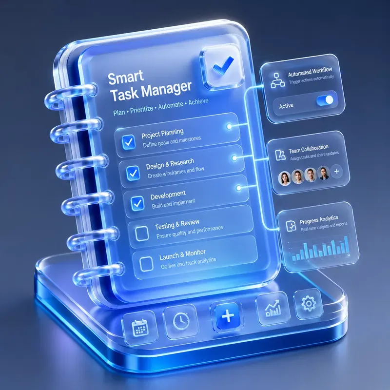 Premium Blue Glass UI Icons Sets