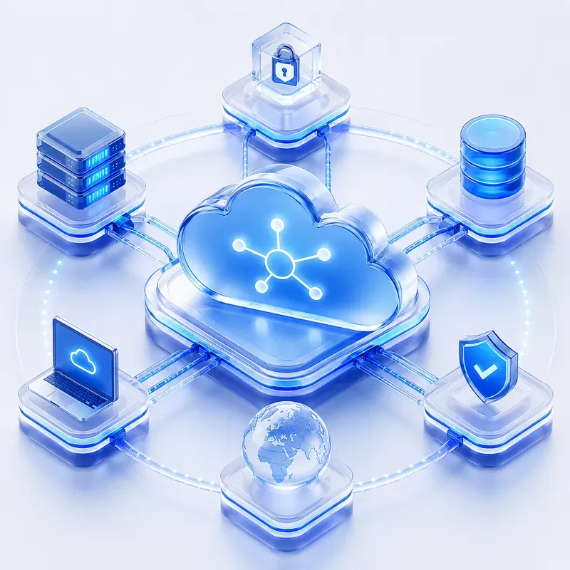 Premium Blue Glass UI Icons Sets