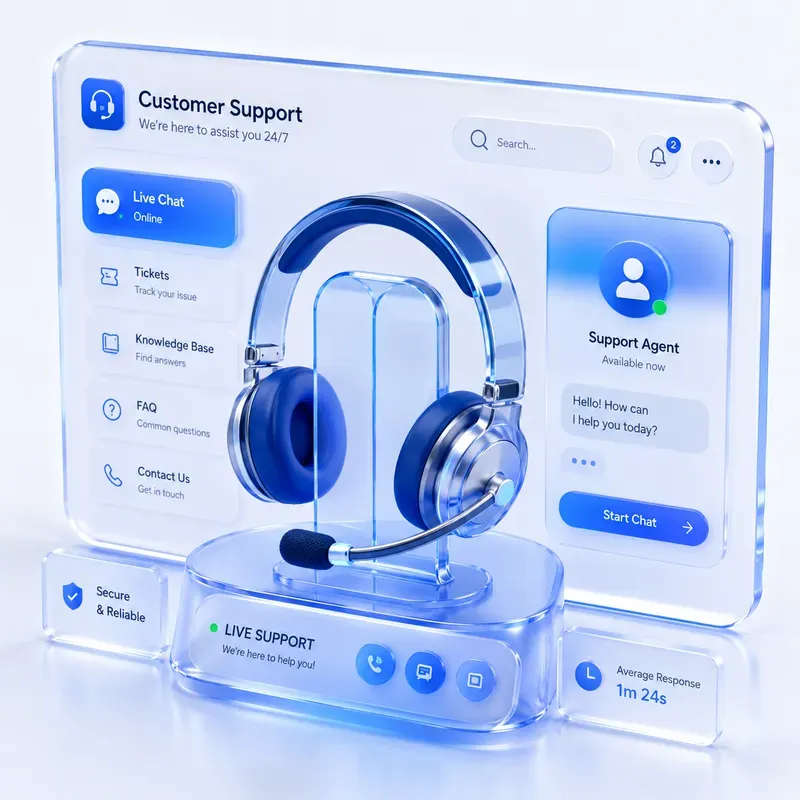 Premium Blue Glass UI Icons Sets