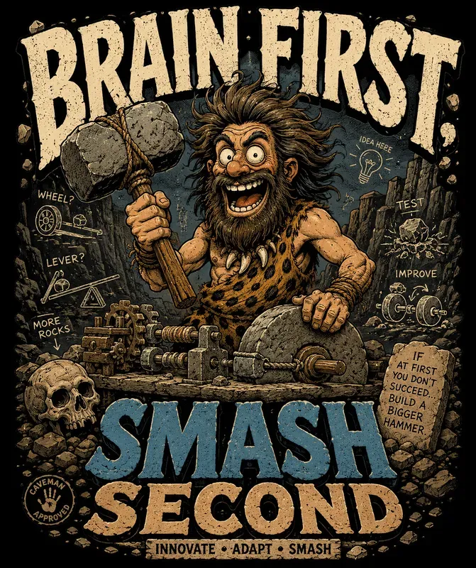 Savage Stone Age Vintage Tee Designs