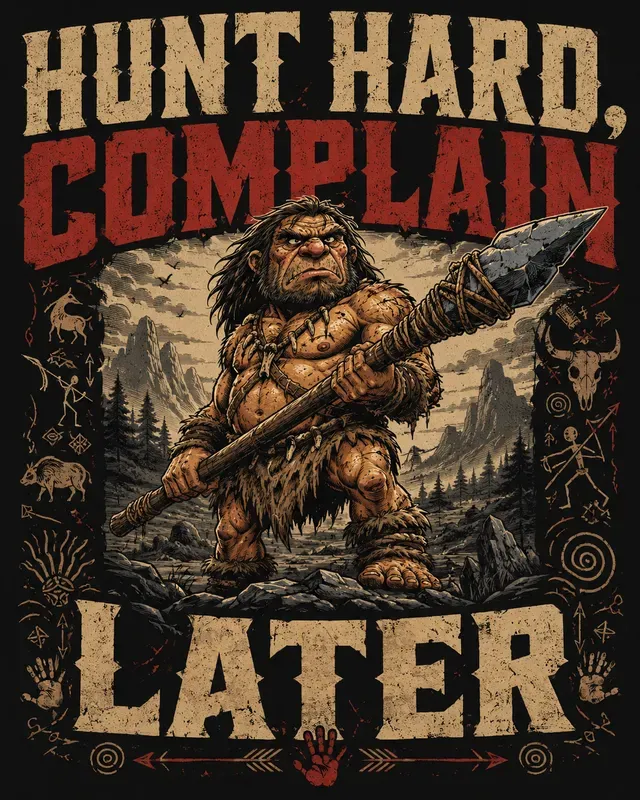 Savage Stone Age Vintage Tee Designs
