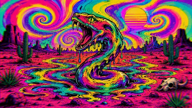 Psychedelic Pop Art Scenes