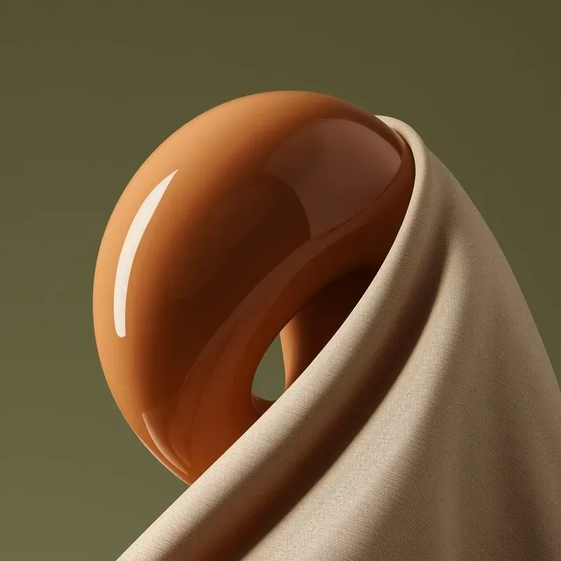 Abstract Porcelain Silk Art