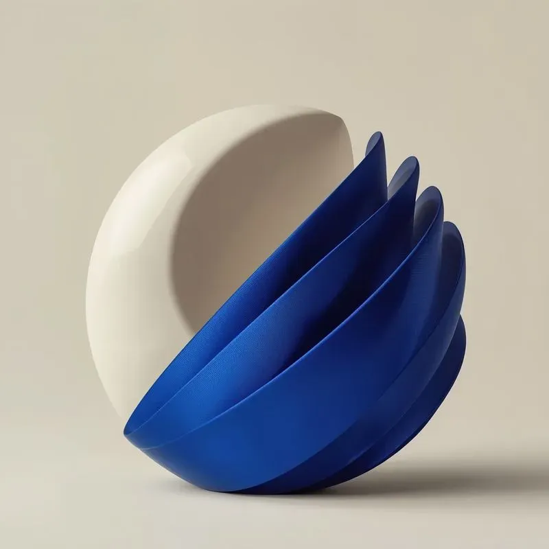 Abstract Porcelain Silk Art
