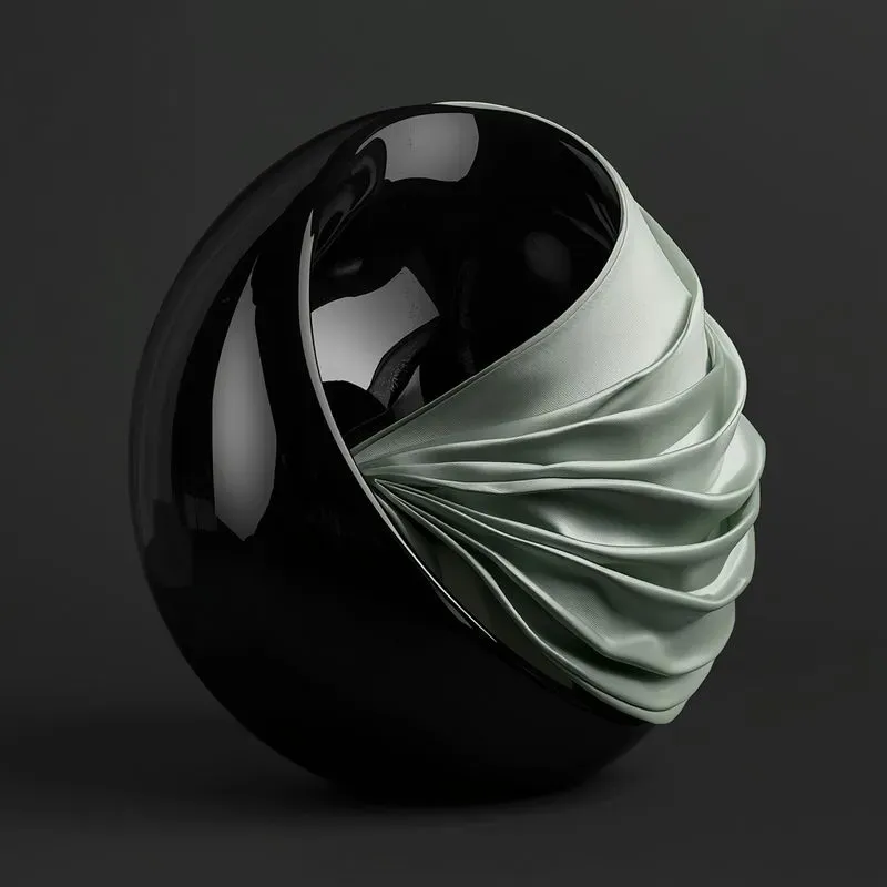 Abstract Porcelain Silk Art
