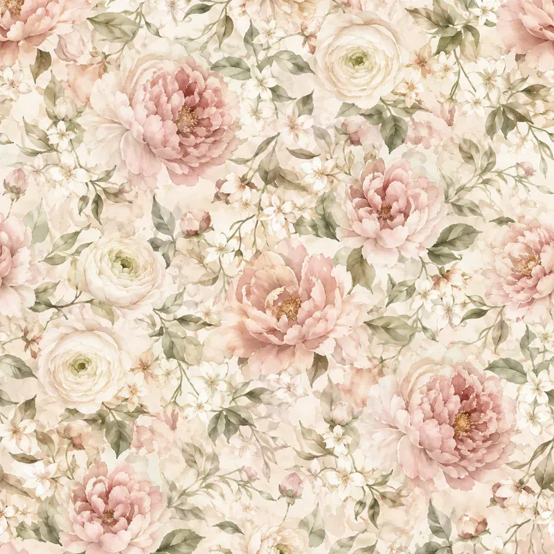 Romantic Florals Seamless Patterns