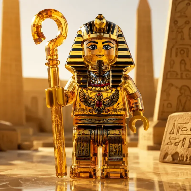 Translucent Lego Art Figures