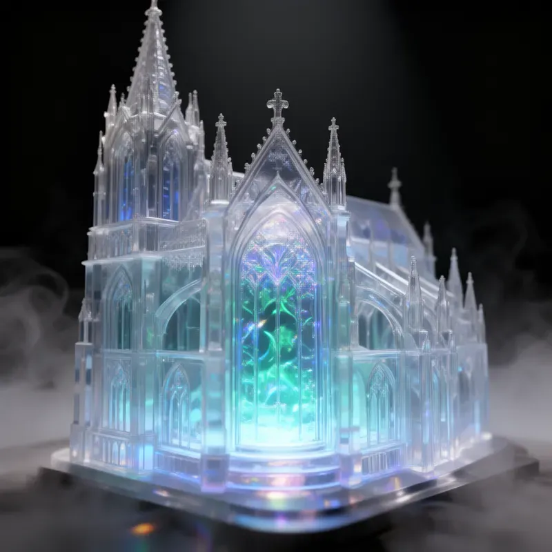 Bioluminescent Glass Dioramas