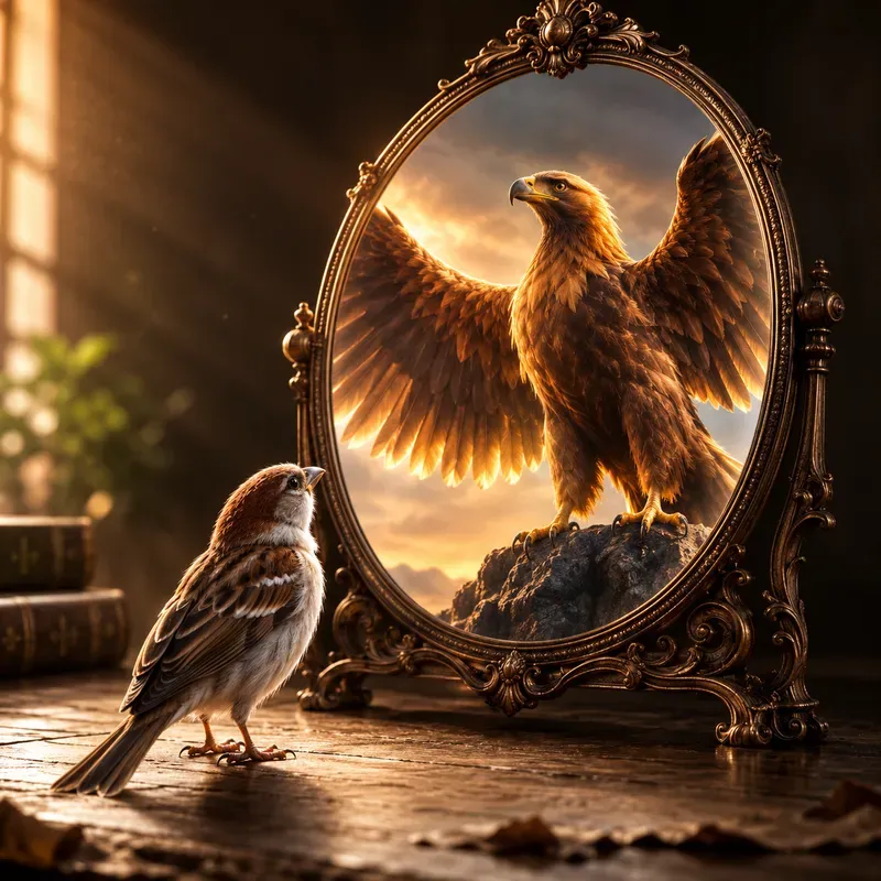 Mirror Illusion Wisdom Posters