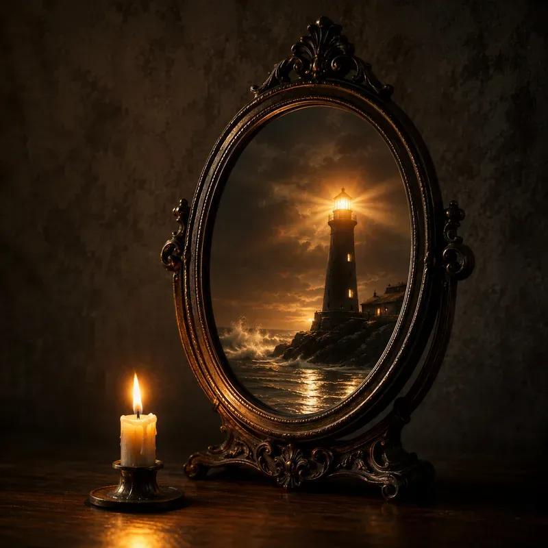 Mirror Illusion Wisdom Posters