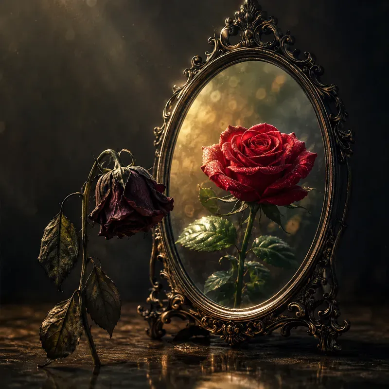 Mirror Illusion Wisdom Posters