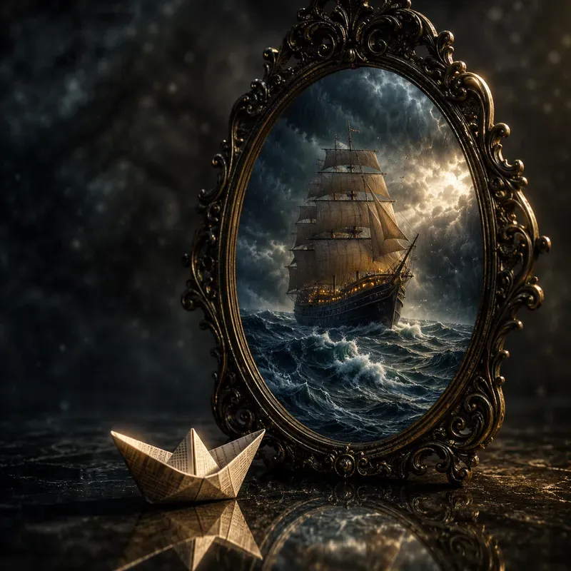 Mirror Illusion Wisdom Posters