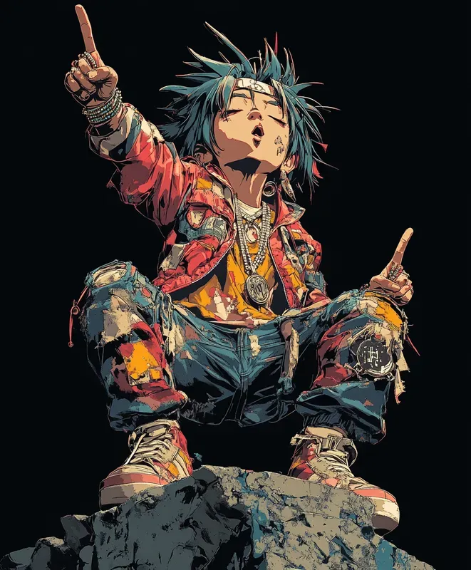 Colorful Anime Tshirt Designs