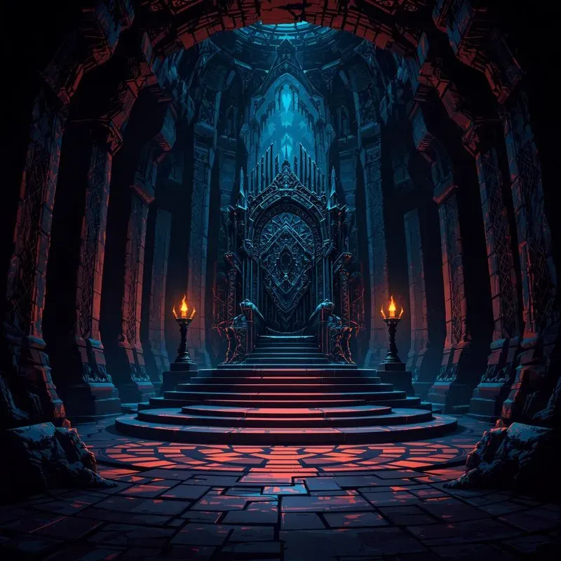 Pixel Art Dark Fantasy Scenes RPG Games