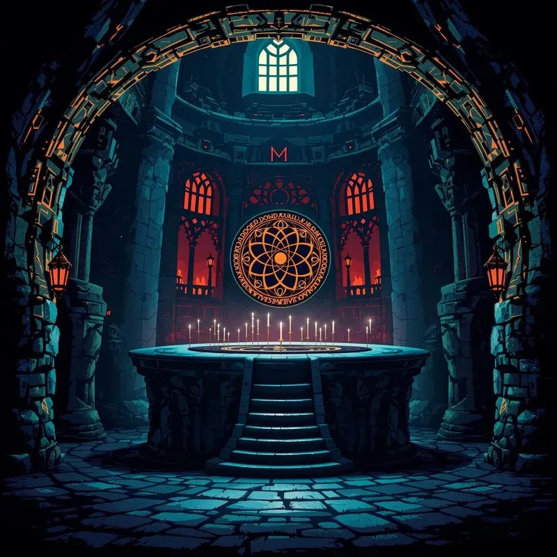 Pixel Art Dark Fantasy Scenes RPG Games
