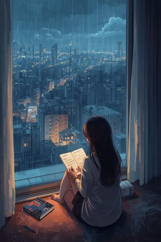 Lofi Anime Balcony Generator