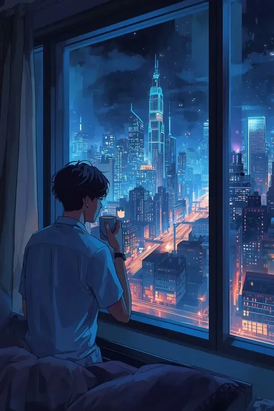 Lofi Anime Balcony Generator
