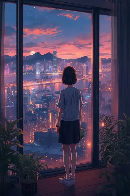 Lofi Anime Balcony Generator