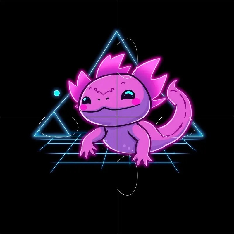 Vaporwave Vector Animals Flux