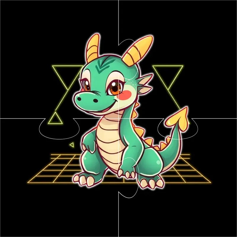 Vaporwave Vector Animals Flux