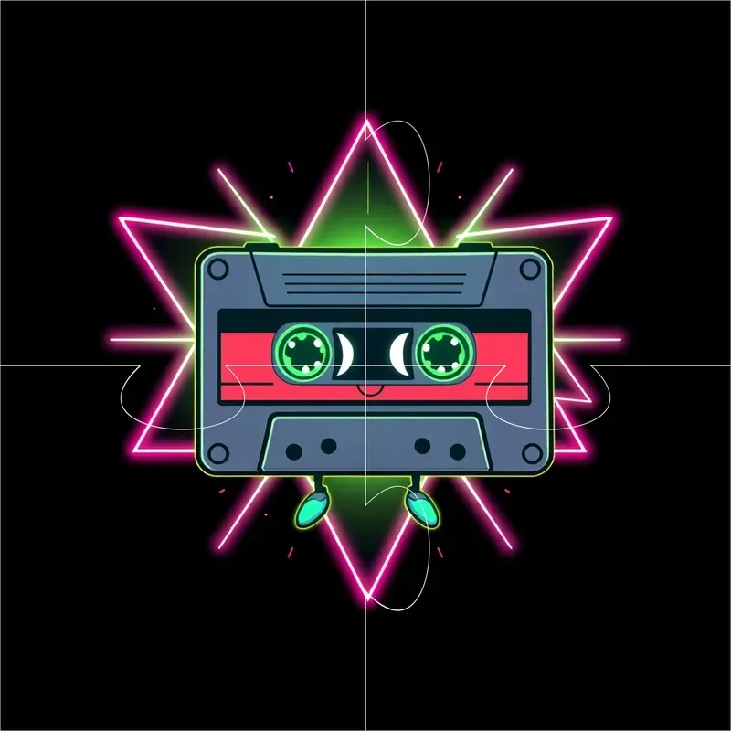 Vaporwave Vector Animals Flux