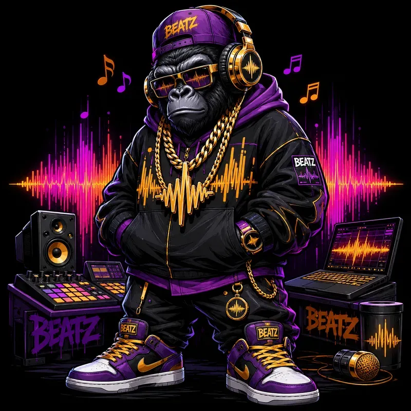 Urban Cool Animal Characters Streetwear