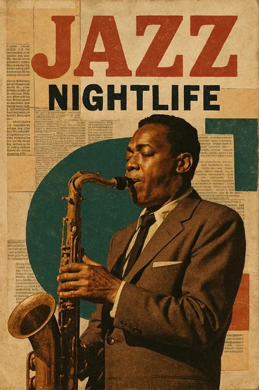 Retro Vintage Magazine Collage Art