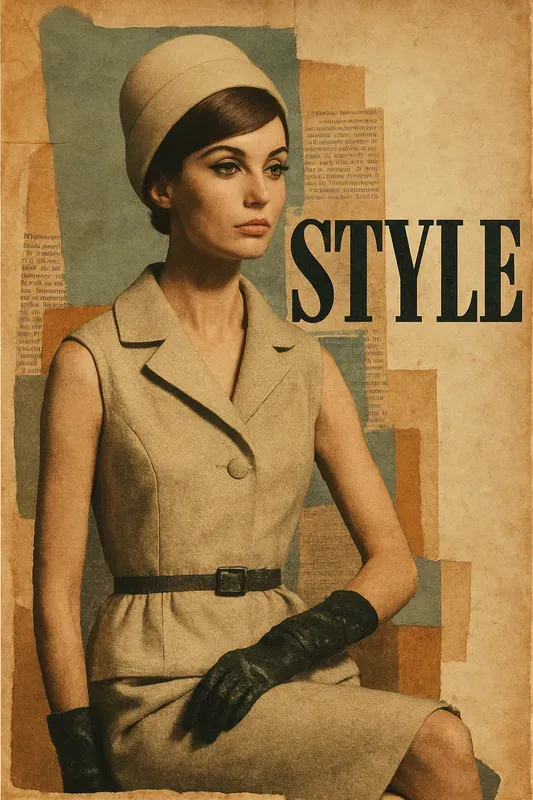 Retro Vintage Magazine Collage Art