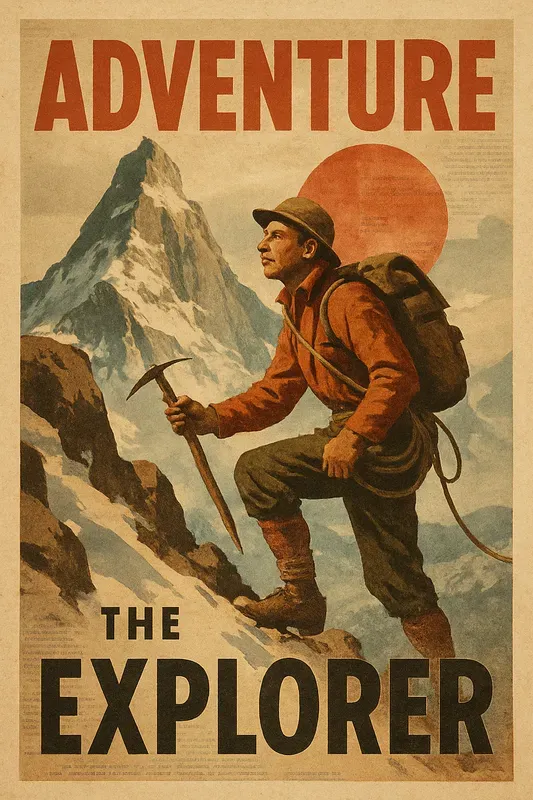 Retro Vintage Magazine Collage Art