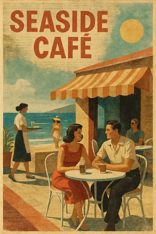 Retro Vintage Magazine Collage Art